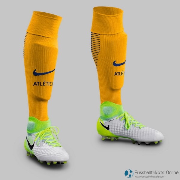 Atletico Madrid Socken Auswarts 2017-18 Fussballtrikots Günstig